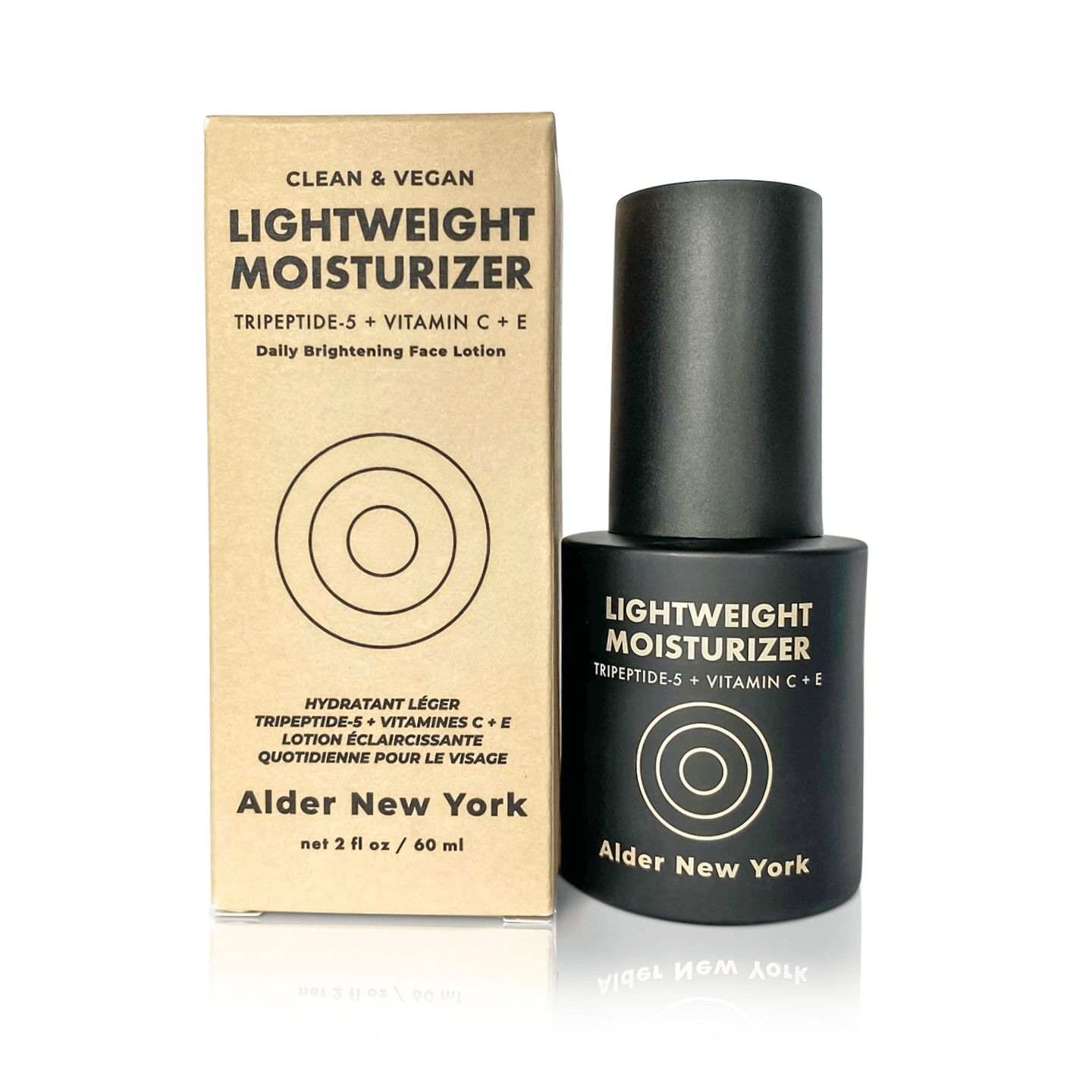 Alder new york lightweight moisturizer front view showing the box packaging