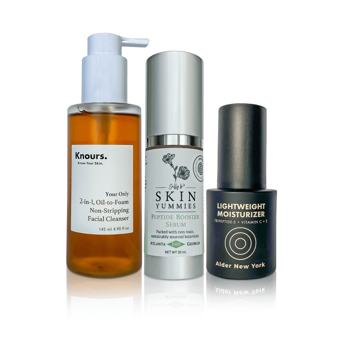 EWG verified clear skin bundle glow up starter kit three-step skincare routine