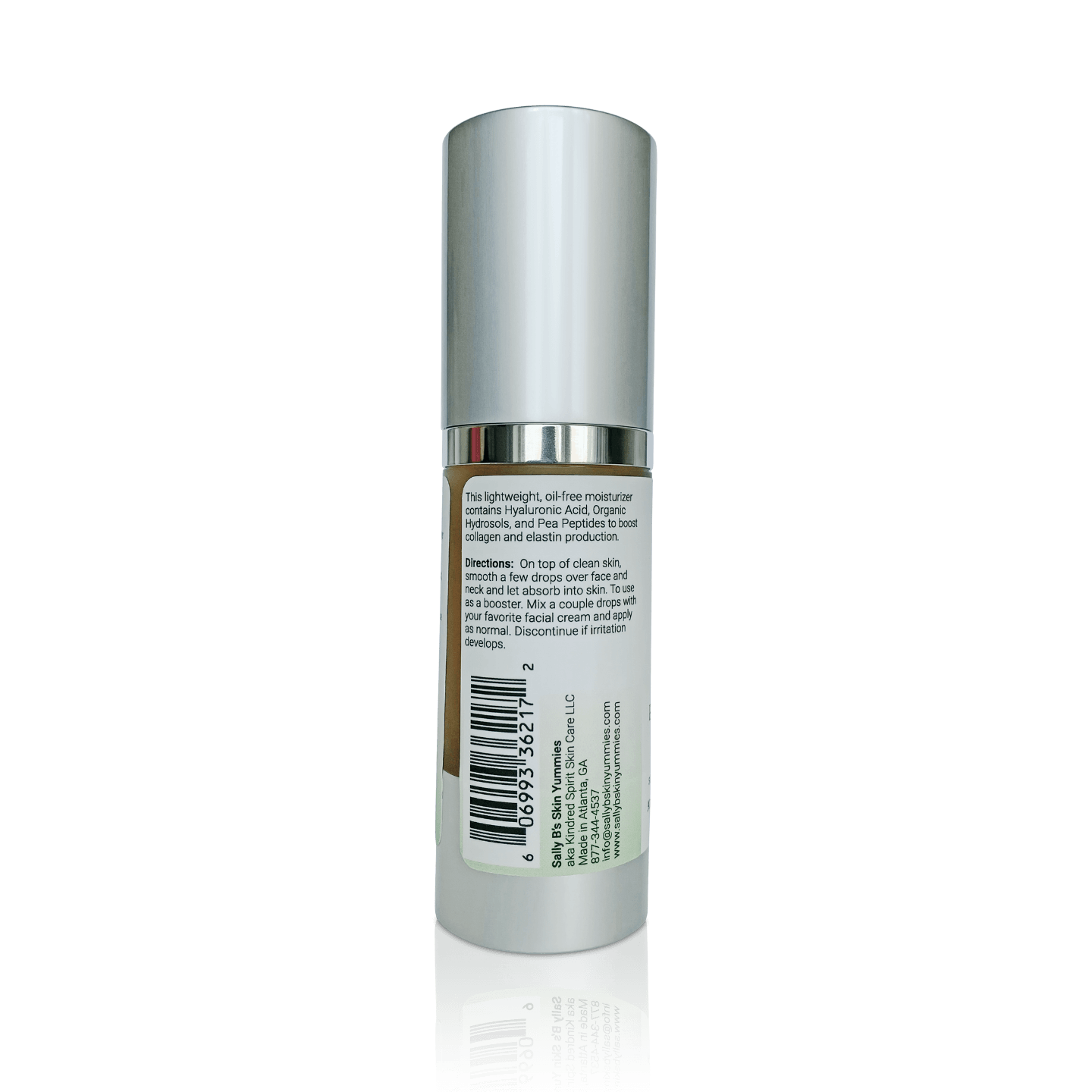 Hydra-Pep peptide face serum by Sally bs skin yummies with the label showing ingredients and directions
