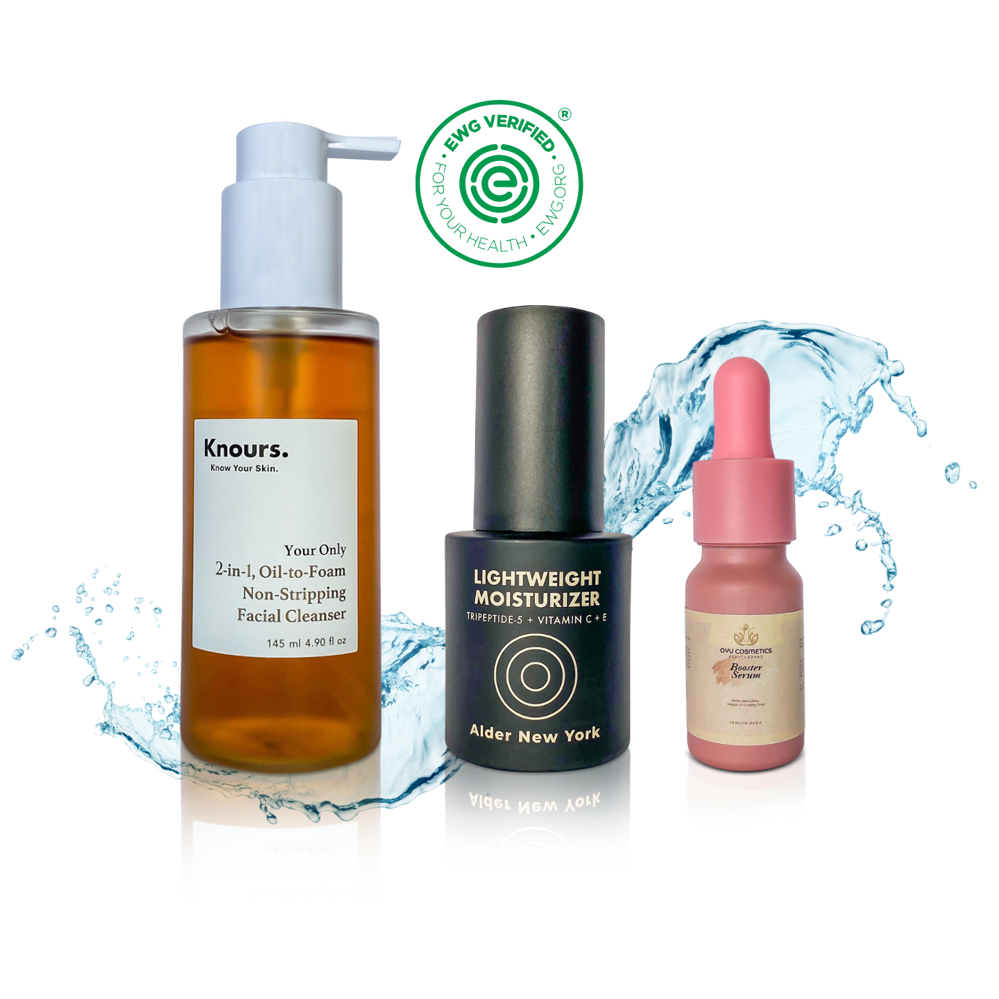 starter skincare routine EWG verified clear skin trio bundle for acne treatment