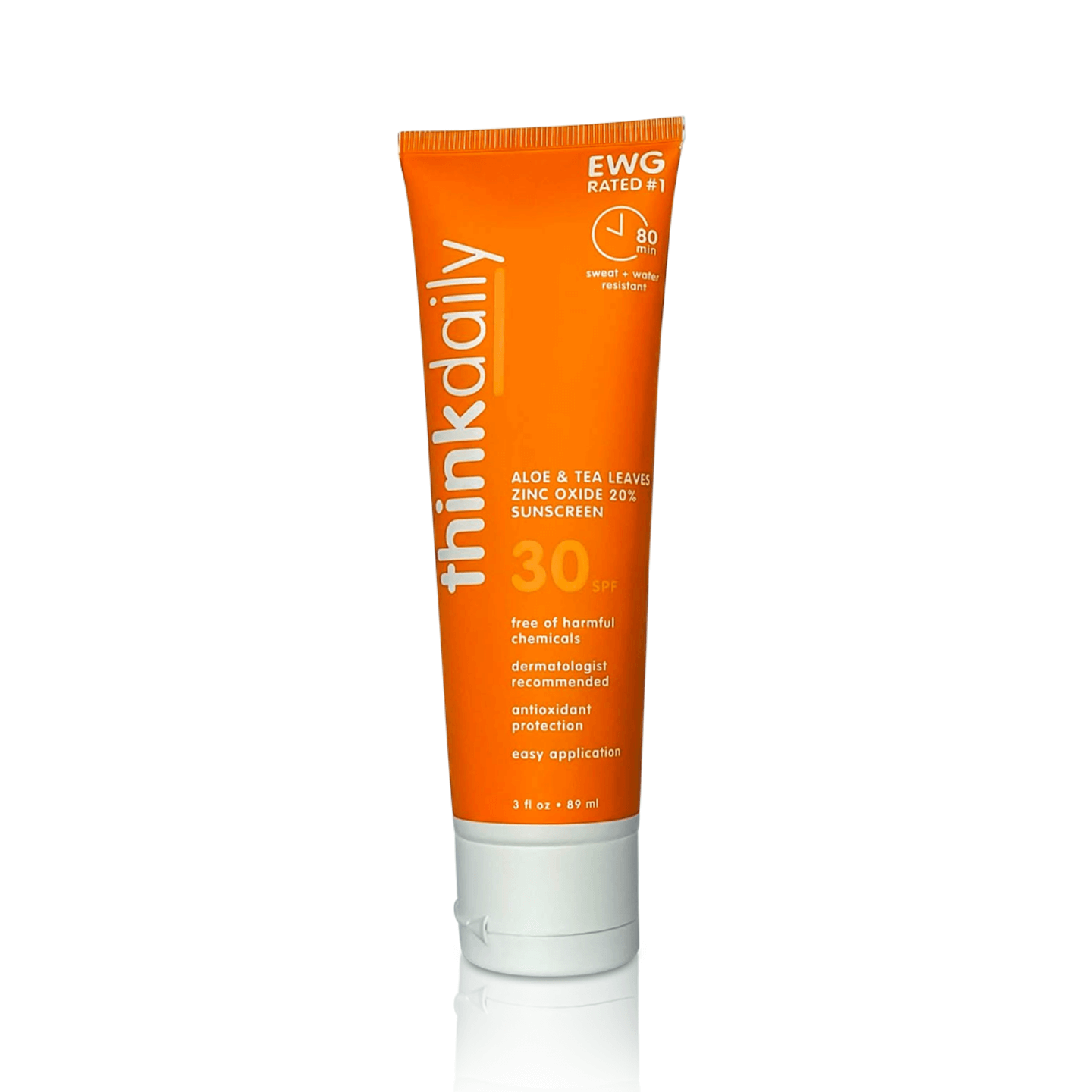 Think daily spf30 sunscreen with aloe front label